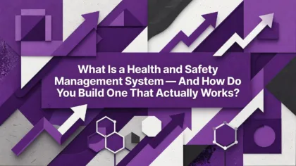 Professional header image for educational tutorial: What Is a Health and Safety Management System — And How D...