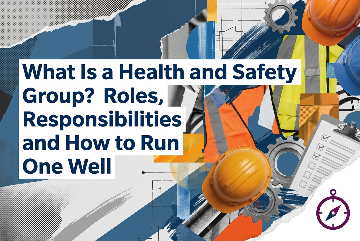 Professional header image for list-based article: What Is a Health and Safety Group? Roles, Responsibilitie...