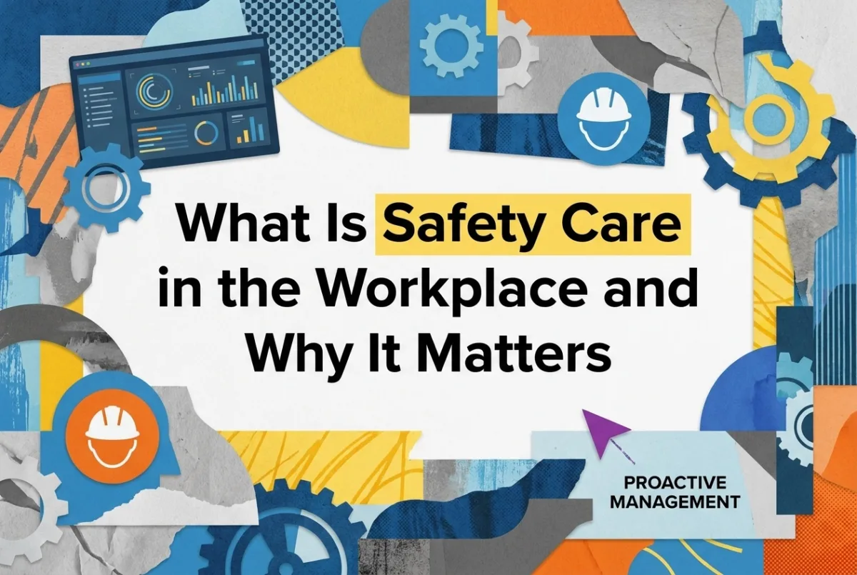 Professional header image for list-based article: What Is Safety Care in the Workplace and Why It Matters