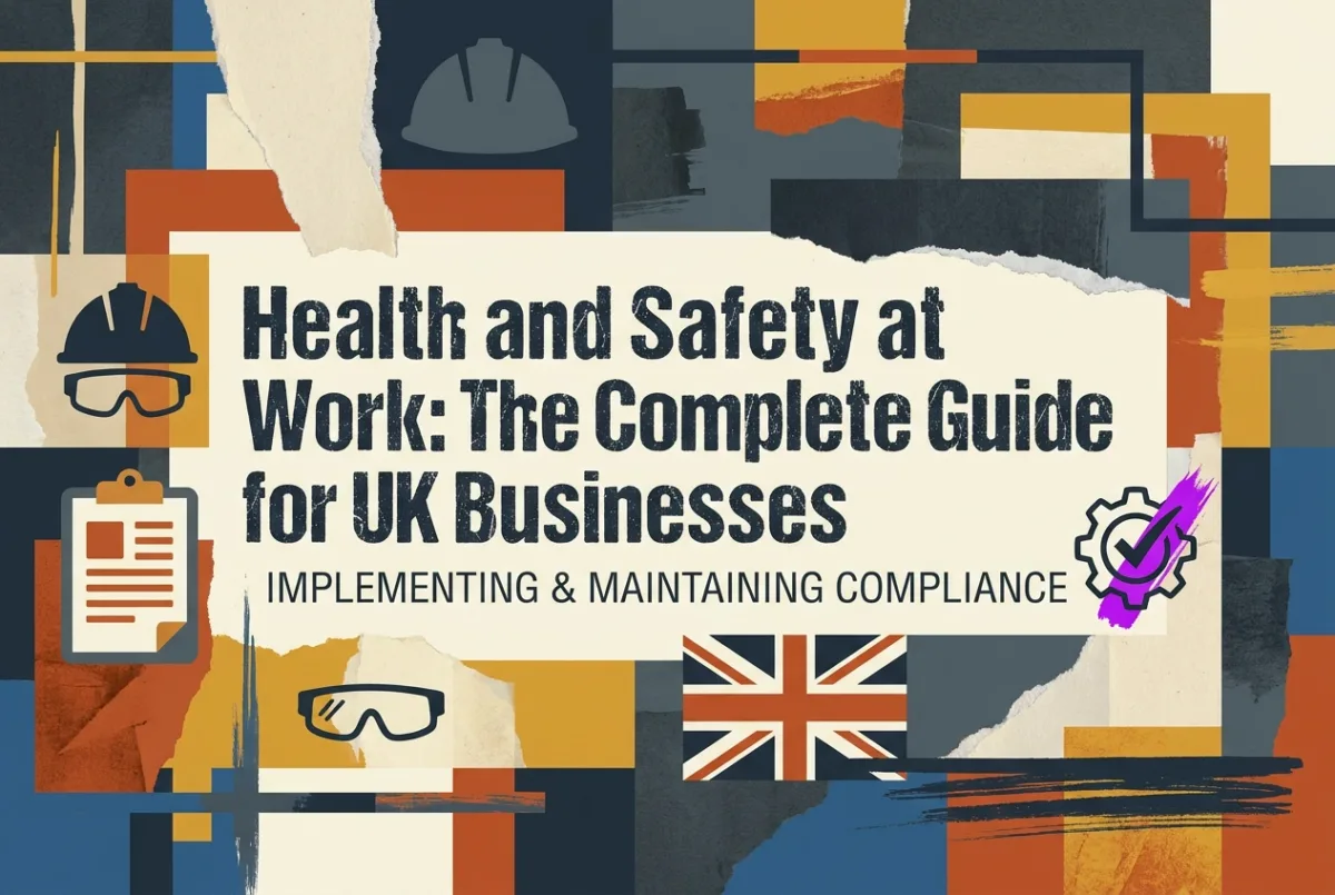 Professional header image for list-based article: Health and Safety at Work: The Complete Guide for UK Busi...